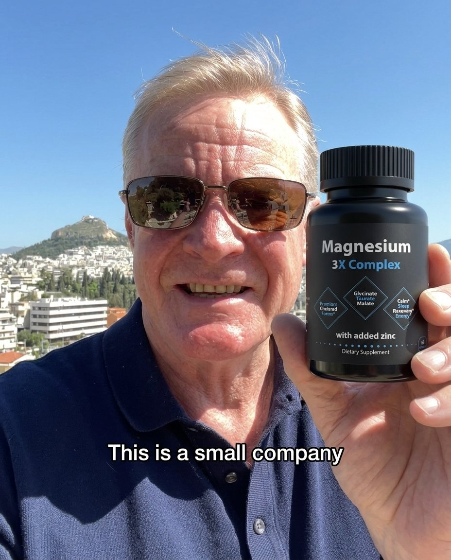 Magnesium 3X Complex with Vitamin D3 & Zinc: Glycinate, Malate, Taurate for Sleep, Recovery & Energy